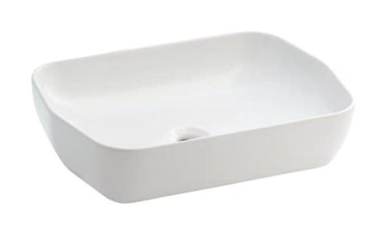 Seramiksan Lucida A002551 Tekli 55 cm Seramik Dikdörtgen Lavabo Beyaz
