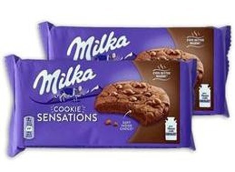 Milka Cookie Sensations Çikolatalı Bisküvi 156 gr