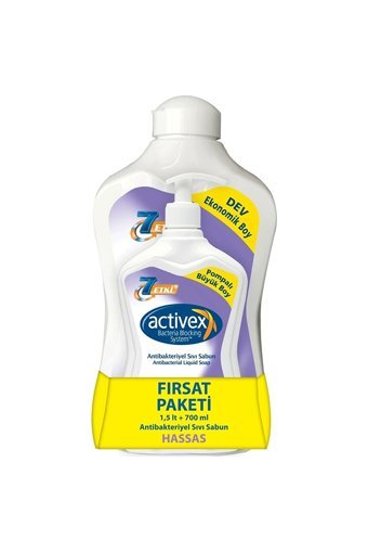 Activex Nemlendiricili Antibakteriyel Köpük Sıvı Sabun 700 ml+1.5 lt 16'lı