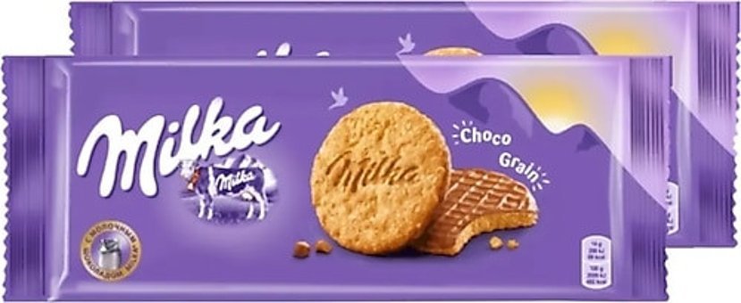 Milka Choco Grain Sütlü Çikolatalı Yulaflı Bisküvi 2x168 gr