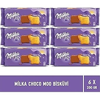 Milka Choco Moo Çikolatalı Bisküvi 6x200 gr