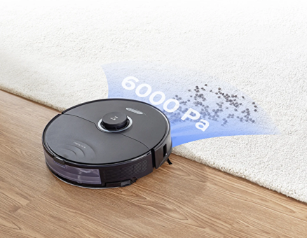 Roborock S8 Plus Haritalı Çöp İstasyonlu Moplu Çift Fırçalı Hepa Filtreli Islak Kuru 6000 Pa Siyah Robot Süpürge