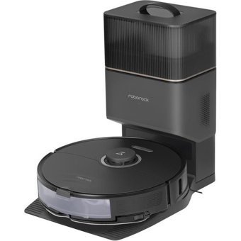 Roborock S8 Plus Haritalı Çöp İstasyonlu Moplu Çift Fırçalı Hepa Filtreli Islak Kuru 6000 Pa Siyah Robot Süpürge