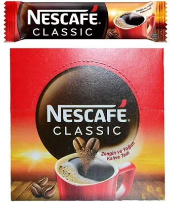 Nescafe Classic Sade 2 gr 100 Adet Granül Kahve Hazır Kahve