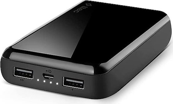 Ttec ReCharger 10000 mAh Hızlı Şarj Micro USB Çoklu Kablolu Powerbank Siyah