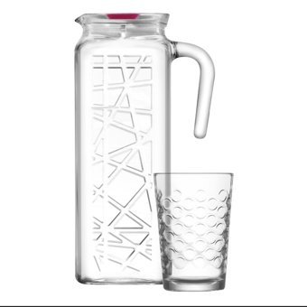 Lav Sedef Cam 1.2 lt Plastik Kapaklı Sürahi