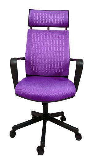 Gizmo Fk1401 Başlıklı Kolçaklı Dönerli Lila Çalışma Sandalyesi