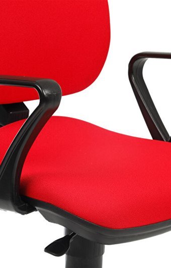 Bürosit Cosmo Kolçaklı Dönerli Kırmızı Çalışma Sandalyesi