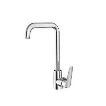 Creavit Bv8500 Bevel Kuğu Çift Girişli Aç Kapa Eviye Bataryası Gümüş