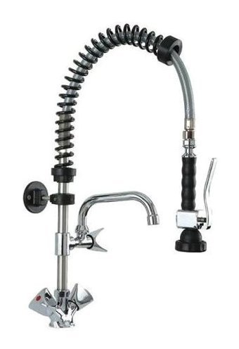 Cancan MT06 Deluxe Spiralli Çift Girişli Çevirmeli Eviye Bataryası Gümüş