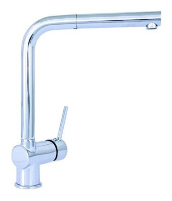 Bocchi 2201-0008 Spiralli Kuğu Çift Girişli Aç Kapa Eviye Bataryası Gümüş