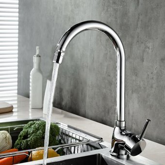 Venita Kuğu Çift Girişli Aç Kapa Eviye Bataryası Gümüş