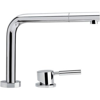Franke Active Window Doccia Spiralli Çift Girişli Aç Kapa Eviye Bataryası Gümüş
