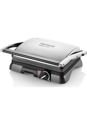 Homend 1318 Toastbuster 4 Dilim Granit Tek Yönlü 2000 W Izgaralı Gri Tost Makinesi