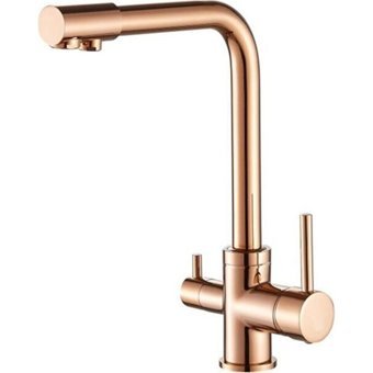 Venita Arıtmalı Çift Girişli Aç Kapa Eviye Bataryası Bronz