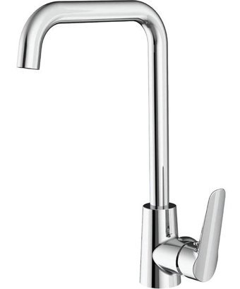 Creavit Bevel Bv8500 Kuğu Çift Girişli Aç Kapa Eviye Bataryası Gümüş