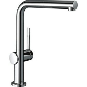 Hansgrohe Talis M54 72809000 Spiralli Kuğu Çift Girişli Aç Kapa Eviye Bataryası Gümüş