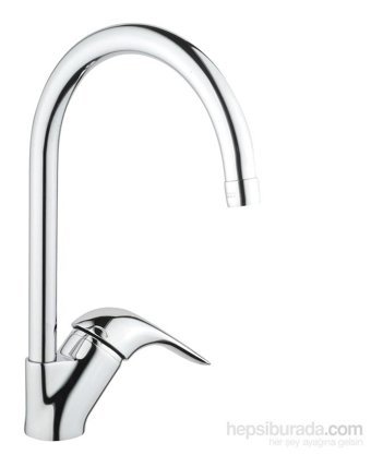 Artema Ares A42072 Kuğu Çift Girişli Aç Kapa Eviye Bataryası Gümüş