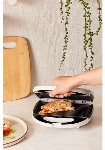 Homend Toastbuster 1309H 2 Dilim Döküm Çıkartılabilir Plaka Tek Yönlü 750 W Izgaralı Turuncu Tost Makinesi