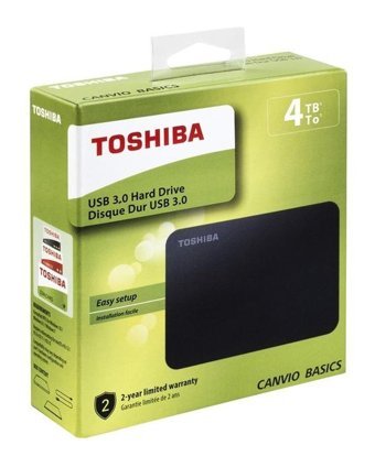 Toshiba Canvio Basics HDTB440EK3CA 4 TB 2.5 inç USB 3.0 Harici Harddisk Siyah