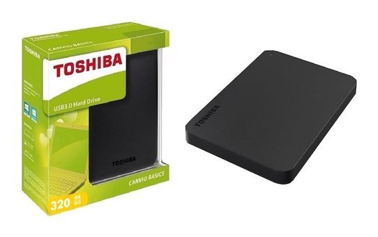 Toshiba DTB305 320 GB 2.5 inç USB 3.0 Harici Harddisk Siyah