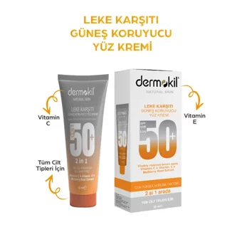 Dermokil 50+ Faktör Leke Karşıtı Güneş Kremi 50 ml