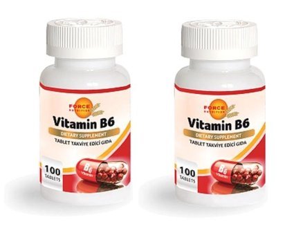 Force Nutrition Vitamin B6 Bitki Ekstralar Yetişkin Vitamin 2x100 Tablet