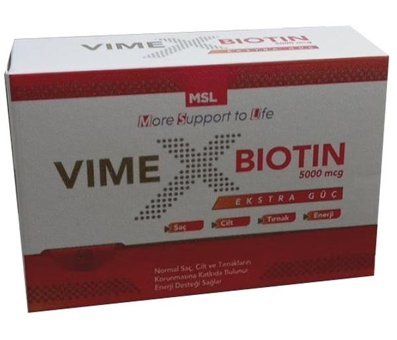 Msl Vimex Biotin Aromasız Yetişkin Vitamin 60 Tablet