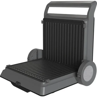 Arçelik K 8382 TG 6 Dilim Döküm Çıkartılabilir Plaka Çift Taraflı 1800 W Izgaralı Siyah Tost Makinesi