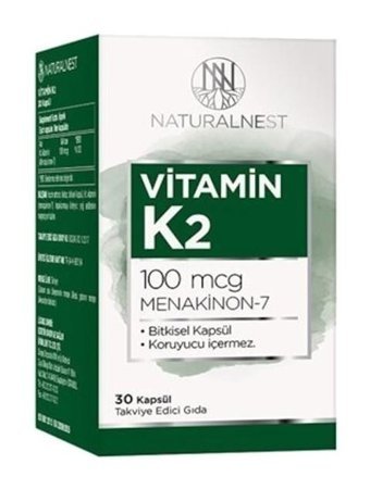 Naturalnest Vitamin K2 Aromasız Yetişkin Vitamin 30 Kapsül