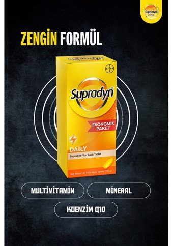 Supradyn Daily Portakallı Yetişkin Vitamin 60 Tablet