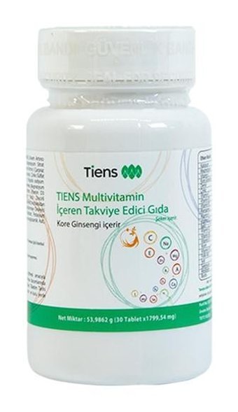 Tiens Multivitamin İçeren Takviye Edici Gıda Aromalı Yetişkin Vitamin 30 Kapsül