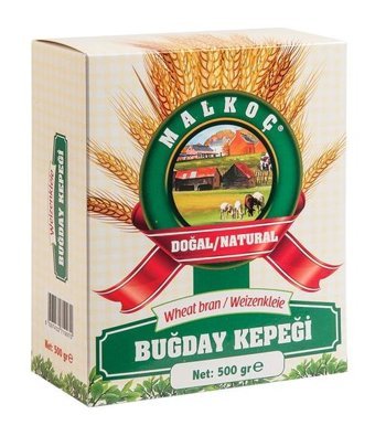 Malkoç Buğday Kepeği Aromasız Yetişkin Vitamin 500 gr