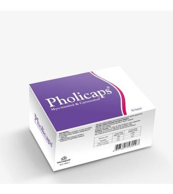 Pholicaps Myo-Inositol&Caronositol Aromasız Yetişkin Vitamin 60 Kapsül