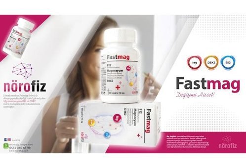 Fastmag Mg Ve D3K2 Ve B12 Aromasız Yetişkin Vitamin 60 Kapsül