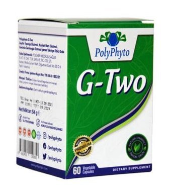 Polyphyto G-Two Aromasız Yetişkin Vitamin 60 Kapsül