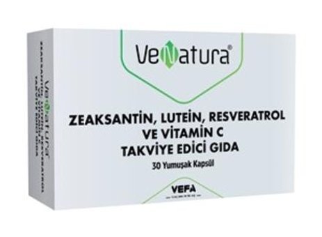 Venatura Zeaksantin Lutein Resveratrol Vitamin C Aromalı Yetişkin Vitamin 30 Kapsül