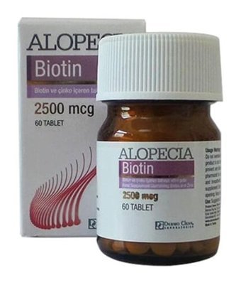 Alopecia Super Potency Biotin Aromasız Yetişkin Vitamin 60 Tablet