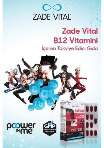 Zade Vital Vitamin B12 Aromasız Yetişkin Vitamin 30 Kapsül