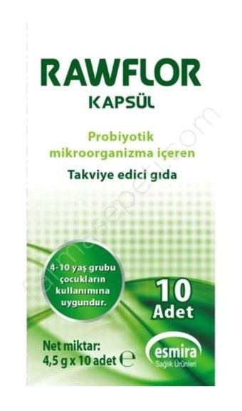 Rawflor - Aromasız Yetişkin Vitamin 10 Kapsül