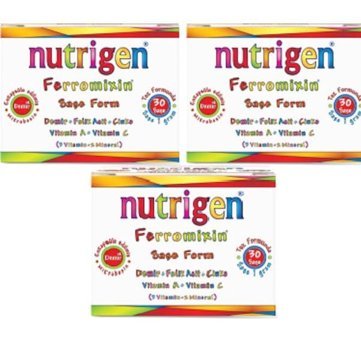 Nutrigen Ferromixin Aromasız Yetişkin Vitamin 3x30 Şase