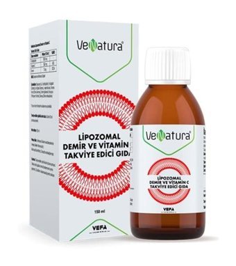 Venatura Lipozomal Demir Vitamin C Aromasız Yetişkin Vitamin 150 ml