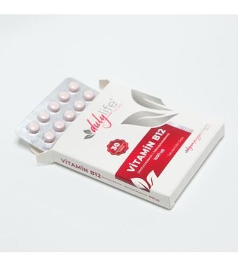 Dulylife Vitamin B12 Aromasız Yetişkin Vitamin 30 Tablet