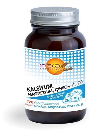 Force Nutrition Calsium Magnesium Zinc Vitamin D Aromasız Yetişkin Vitamin 120 Tablet