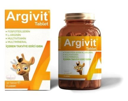 Argivit Klasik Aromasız Çocuk Vitamin 30 Tablet