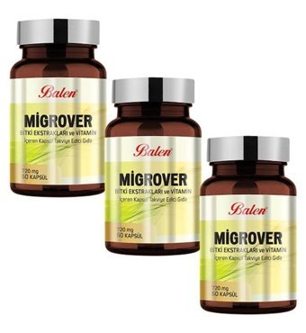 Balen Migrover Bitki Ekstralar Yetişkin Vitamin 3x60 Adet