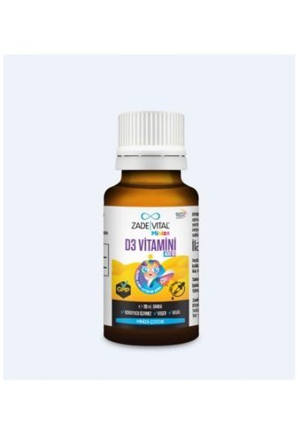 Zade Vital Miniza D3 Vitamini Aromasız Yetişkin Vitamin 20 ml