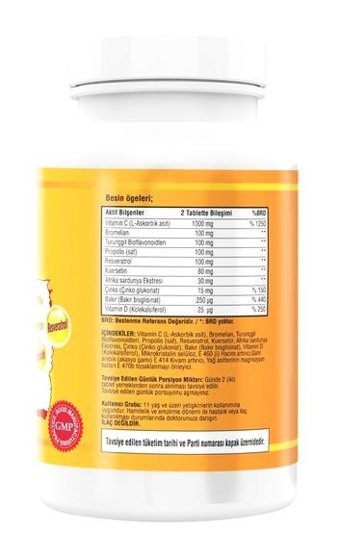 Ncs Vitamin C D Çinko Propolis - Ncs Vitamin D3 Aromasız Yetişkin Vitamin 180 Tablet