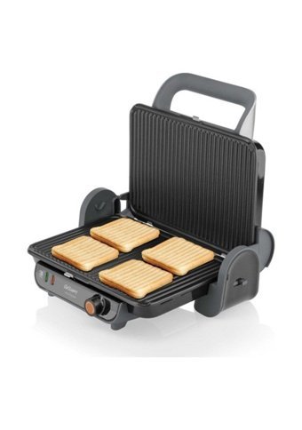 Arzum Ar2005 4 Dilim Teflon Çıkartılabilir Plaka Tek Yönlü 1800 W Izgaralı Siyah Tost Makinesi