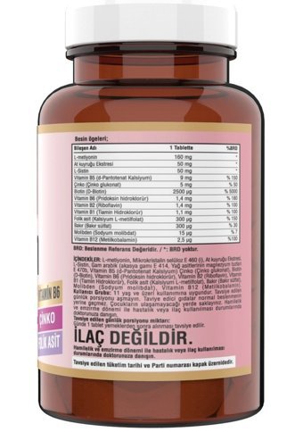 Ncs Biotin Aromasız Yetişkin Vitamin 120 Tablet